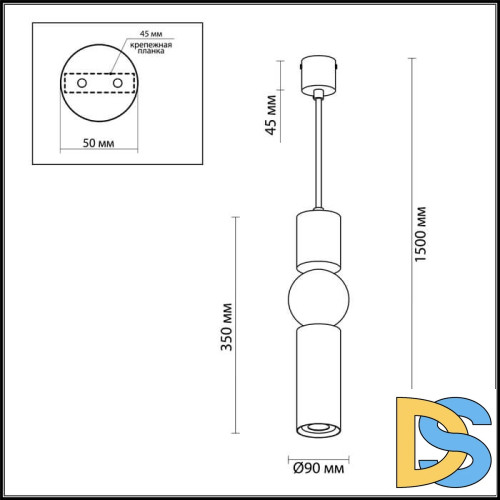 Подвесной светодиодный светильник Odeon Light Sakra 4070/5L