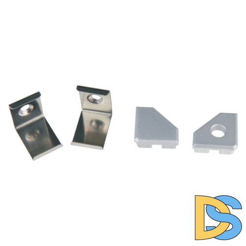 Комплект заглушек и скоб Uniel UFE-N03 SILVER A POLYBAG UL-00000623