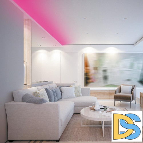 Светодиодная лента Apeyron 24В 11Вт/м COB, 352д/м IP20 5м розовая 00-356