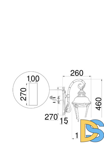 Бра Maytoni Goiri O029WL-01BZ