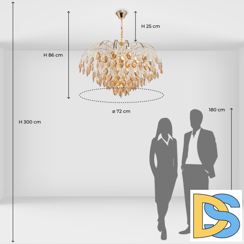 Подвесная люстра De Markt Бриз 111014608