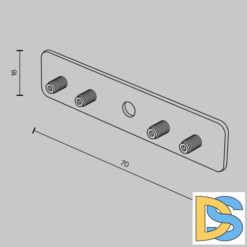 Коннектор прямой Maytoni Basity TRA172C-R-11B