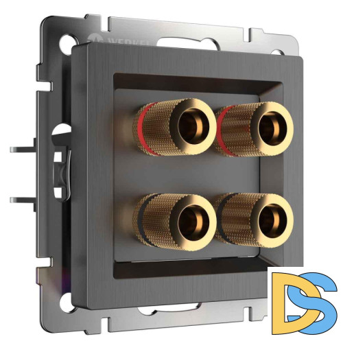 Акустическая розетка Werkel (графит рифленый) W1185004 4690389158698