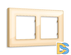 Рамка двухместная Ambrella Volt Arctic AF580602