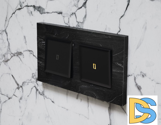 Лицевая панель для выключателя одноклавишного с подсветкой Ambrella Volt Alfa AP8020