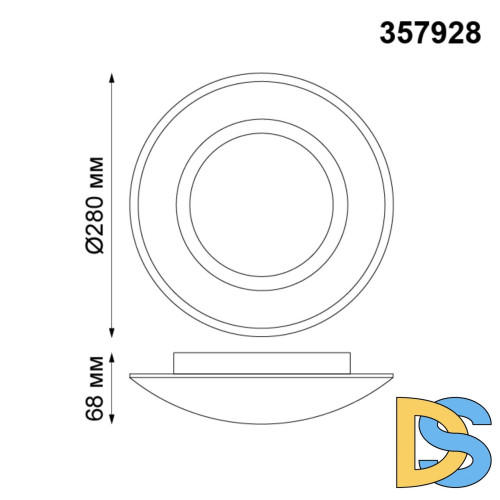 Потолочный светодиодный светильник Novotech Cail 357928