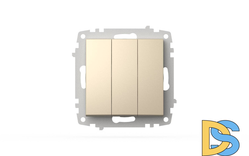 Выключатель трехклавишный ELBI Zena Vega 609-012500-254