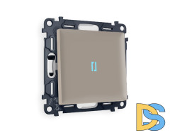 Комплект механизма 1-кл проходного выключателя с подсветкой Ambrella Volt Alfa MA362040