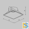 Рамка-отражатель Maytoni Downlight Ring8-10W-SQ-BS