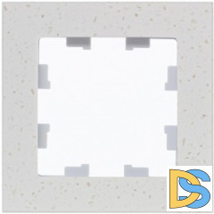 Рамка 1-ая (одинарная), Мрамор Крем Роял, серия Atlas Design Nature, Schneider Electric