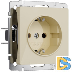 Розетка с заземлением и шторками Werkel 4690389197093 W1171143 a064061