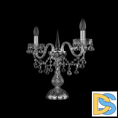 Настольная лампа Bohemia Ivele Crystal 1409L/2/141-39 Ni