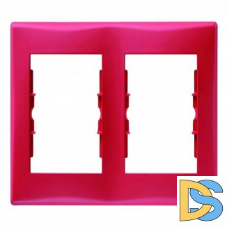 Рамка 2-ая (двойная), Красный, серия Sedna, Schneider Electric