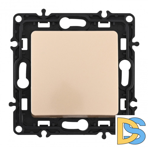 Переключатель одноклавишный перекрестный Arte Milano 217.34-1.shampan