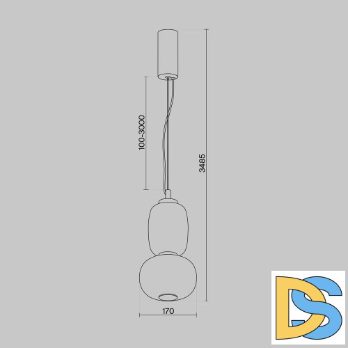 Подвесной светильник Maytoni Pattern MOD267PL-L18G3K