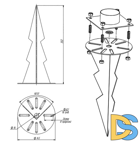Держатель грунтовый Эра ДГ-3 Б0059930