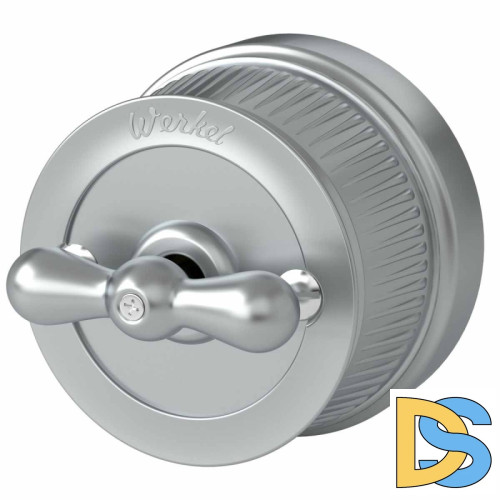 Переключатель Werkel одноклавишный Retro матовый хром WL19-01-03 4690389143397