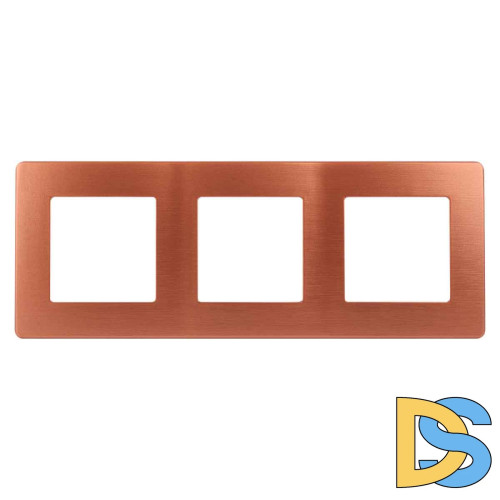 Рамка 3-постовая ЭРА 12 сатин медь 12-5103-14 Б0052527