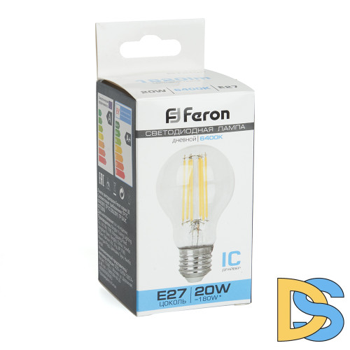 Лампа светодиодная Feron LB-620 Шар E27 20W 6400K 48285