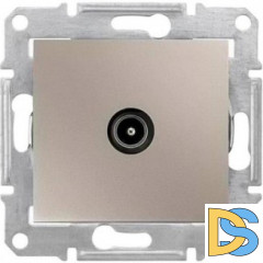 Розетка телевизионная проходная ТV 8dB, Титан, серия Sedna, Schneider Electric