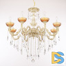 Подвесная люстра Bohemia Ivele Crystal AL79101/8/250 B WMG P Amber/M-1F
