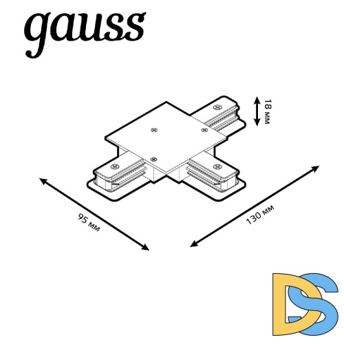 Коннектор T-образный Gauss TR136