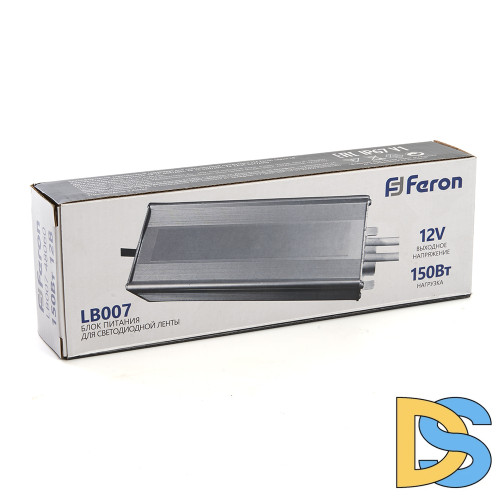Трансформатор для светодиодной ленты Feron LB007 150Вт 12В IP67 48060