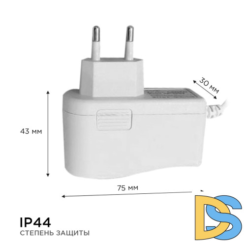 Блок питания Apeyron 12В 12Вт IP44 1A разъем 2,5*5,5мм 03-54