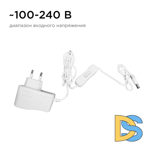 Блок питания Apeyron 12В 12Вт IP44 1A разъем 2,5*5,5мм 03-54
