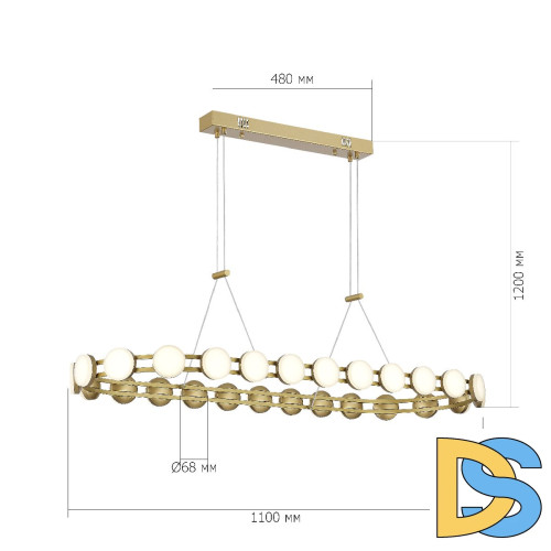Подвесная люстра ST Luce Monro SL6610.203.26