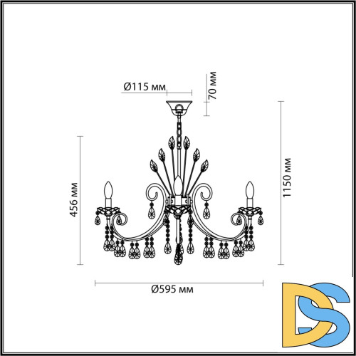 Подвесная люстра Odeon Light Versia 4977/6