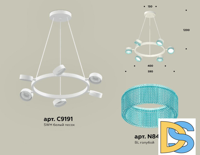 Подвесная люстра Ambrella Light Traditional (C9191, N8488) XB9191251