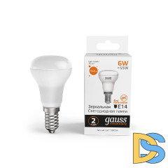 Лампа светодиодная Gauss E14 6W 3000K матовая 63116