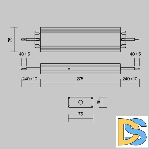 Блок питания Maytoni Power Supply Magnetic PSL008-300W-48V-IP67