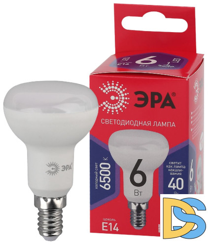 Лампа светодиодная Эра E14 6W 6500K LED R50-6W-865-E14 R Б0045335
