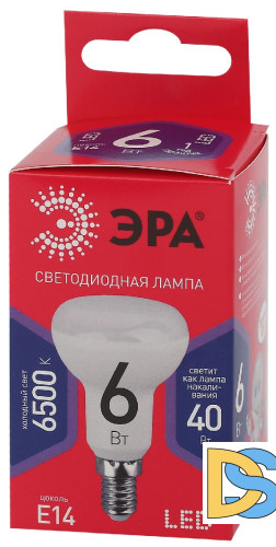 Лампа светодиодная Эра E14 6W 6500K LED R50-6W-865-E14 R Б0045335