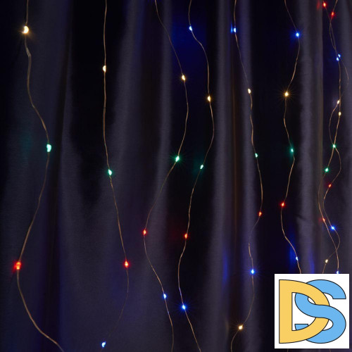 Светодиодная гирлянда Feron Занавес USB разноцветная без мерцания CL591 41640