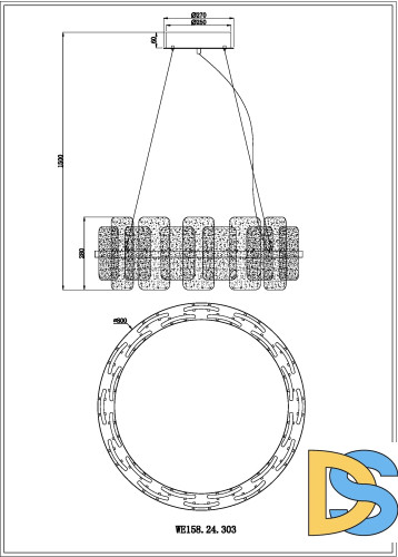 Подвесная люстра Wertmark Nelly WE158.24.303