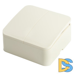 Выключатель двухклавишный Stekker София MSW10-20-04 49474