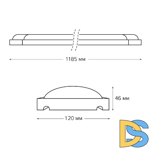 Настенно-потолочный светодиодный светильник Gauss WLF-4 844611236