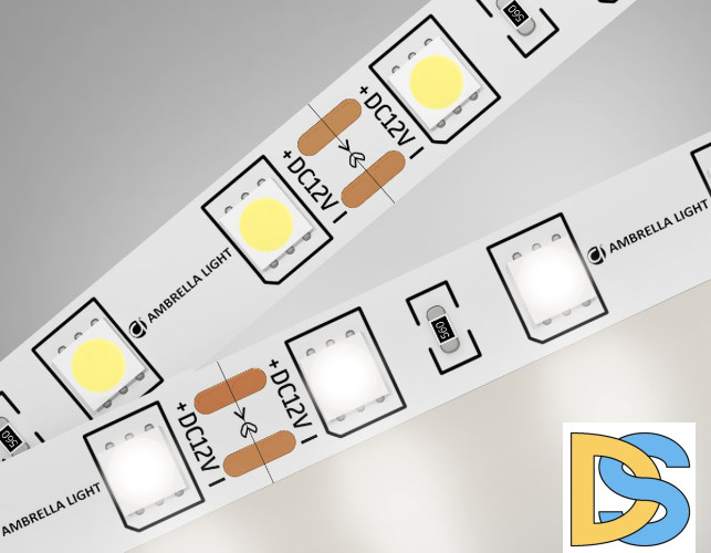 Светодиодная лента Ambrella Light LED Strip 12В 5050 14,4Вт/м 4500K 5м IP20 GS2002