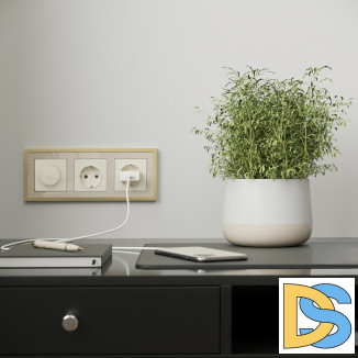 Рамка на 3 поста Baguette (айвори/латунь) W0032851