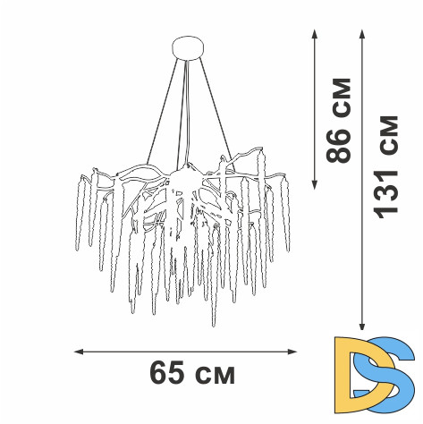 Подвесная люстра Vitaluce V2875-8/7S