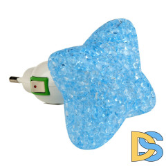 Настенный светодиодный светильник (10334) Uniel DTL-309-Звездочка/Blue/1LED/0,1W
