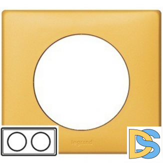 Рамка Legrand Celiane 2-постовая шафран 068672