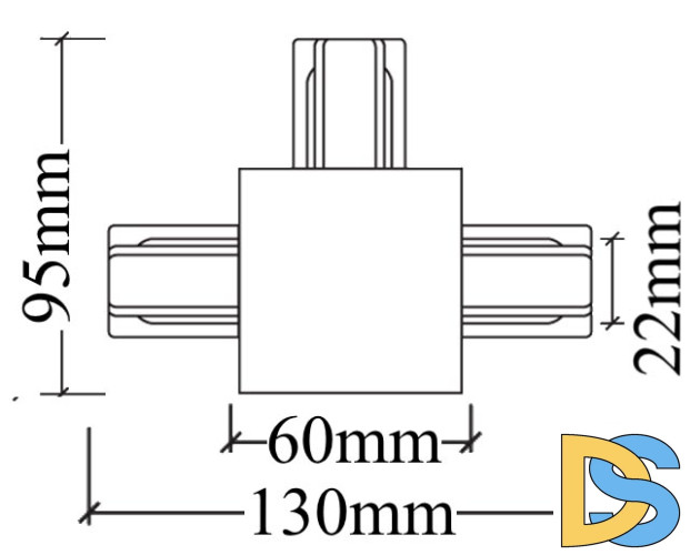 Коннектор Т-образный Crystal Lux CLT 0.2211 02 WH
