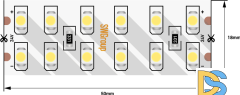 Светодиодная лента SWG SWG2240-24-19.2-WW-M 2835 240 LED/м 19,2Вт 3000K 016858