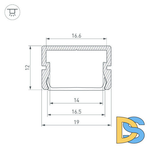 Алюминиевый профиль Arlight SILER-3000 ANOD 045498
