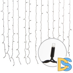 Уличная светодиодная гирлянда Uniel занавес (UL-00003936) синий ULD-C2030-240/TBK Blue IP67