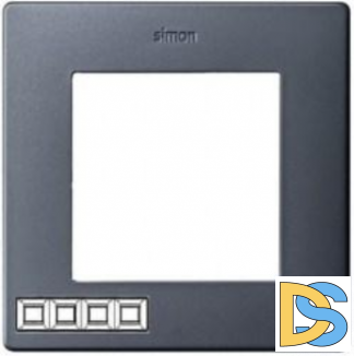 Рамка 4-ая (четверная), цвет Графит,Simon 24